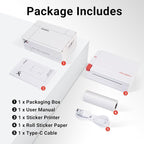 ORGBRO Sticker Printer Machine, X3 Mini Printer Print Pods Portable Thermal - Image 9