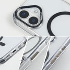for iPhone 16 Case with 62.99 inch Lanyard, Classic Clear&Black Magnetic Phone - Image 5