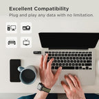 GIGASTONE V30 128GB USB 2.0 Flash Drive 2-Pack, Capless Retractable Design Pen - Image 5