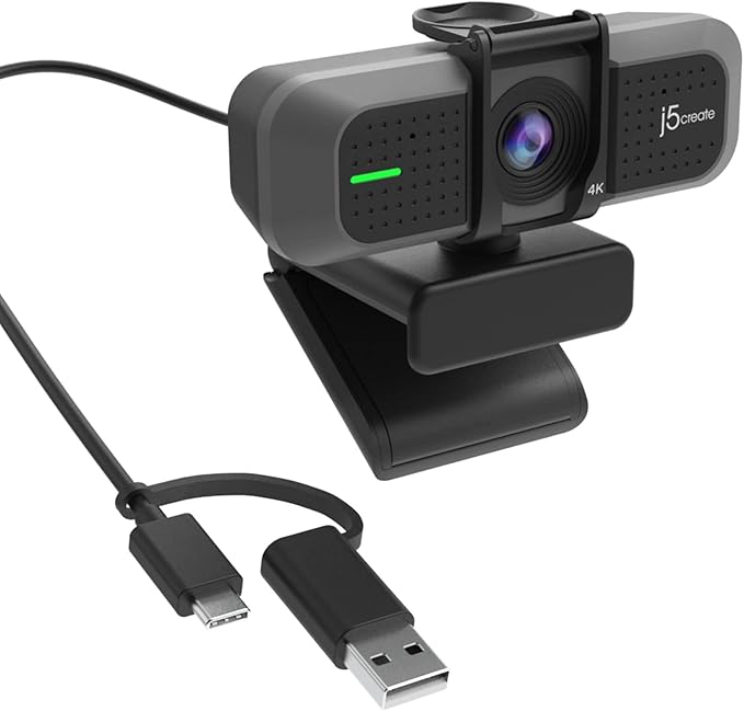 j5create 4K Wide Angle Webcam - Image 4