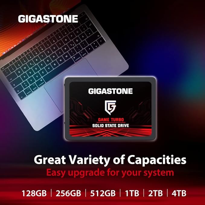 GIGASTONE SATA SSD 128GB 2.5 inch SSD 520MB/s Upgrade Laptop PC Memory and - Image 7