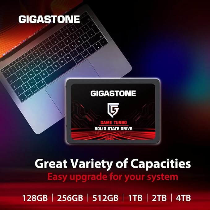 Gigastone SATA SSD 256GB 2.5 inch SSD 520MB/s Upgrade Laptop PC Memory and - Image 7