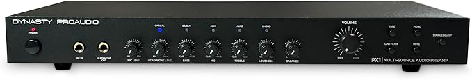 PX1 High Definition Multi-Source Hi-Fi Home Audio Stereo Preamplifier by DynastyProAudio