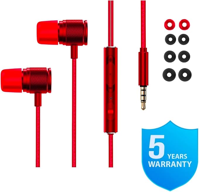 LUDOS Ultra Wired Earbuds in-Ear Headphones, 5 Years Warranty, Earphones - Image 6