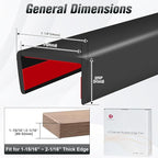 Rubber Edge Trim, 2 inch Wide U Channel Edge Trim, Big Size U Shaped Trim - Image 2