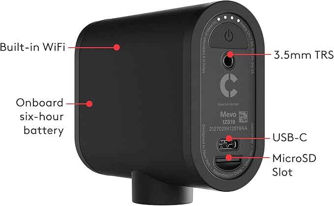 Logitech for Creators Mevo Start, Wireless Live Streaming Camera, 1080p HD - Image 6