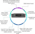 Vaiyer Home Audio System Kit, 6-Channel 6000 Watts Bluetooth Amplifier - Image 3