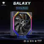 Jungle Leopard Galaxy 120mm PC Reverse Blade Case Fans, ARGB and PWM Cooling - Image 2