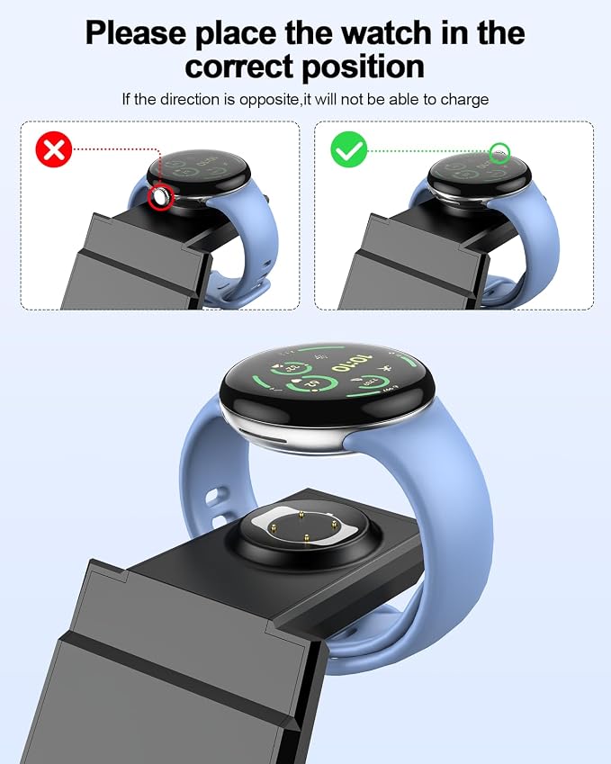 NANAMI Wireless Charger for Google - 3 in 1 Wireless Charging Station Fast - Image 4