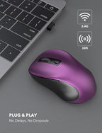 Trueque Wireless Mouse for Laptop, 2.4GHz Ergonomic Computer Mouse - Image 2