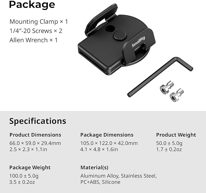 SMALLRIG Phone Mount Bracket SSD Holder - Image 7
