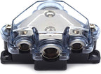 1pc Distribution Block 1 in 3 Ways Out Power Distribution Block Car Audio 1x4 by SSYDIEN