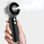 Misting Portable Handheld Fan, Powerful Turbo Motor, 6000mAh Rechargeable by HouseholdCleaningExpert