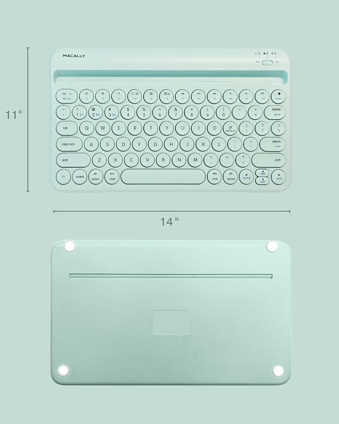 Macally Bluetooth Keyboard for Tablet | Wireless Keyboard for iPad mini/Air/Mini - Image 7