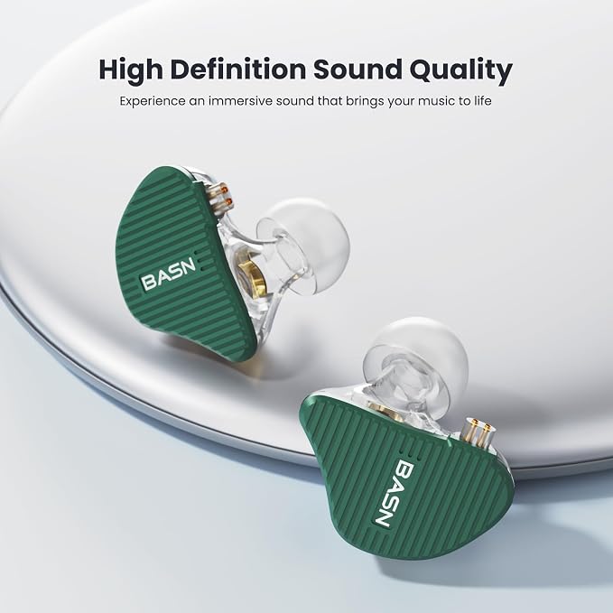 BASN Mix-PD in Ear Monitor, 1Planar Driver + 1Dynamic Driver HiFi IEM Earphones - Image 2