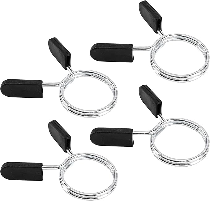 Barbell Clips Olympic Barbell Clamps Collars 2 Inches Weight Bars Lock Dumbbell by Unknown