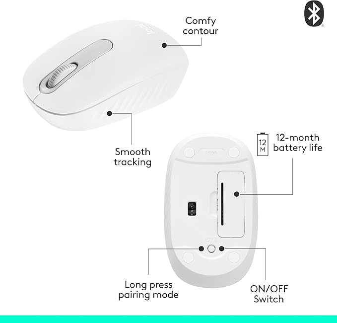 Logitech M196 Bluetooth Wireless Mouse, Compact and Portable Mouse - Image 7