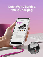 AINOPE Type C Cable 3.1A Type C Charger Fast Charging Right Angle, Resistant - Image 4
