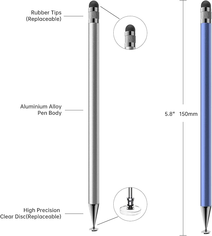 Stylus, 2-in-1 Stylus Pen for Touch Screen, High Precision and Sensitivity - Image 2