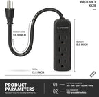 Power Strip with Flat Plug - Image 2