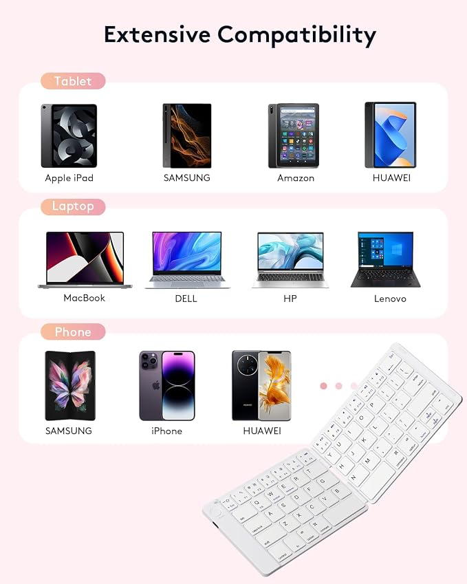 Samsers Foldable Bluetooth Keyboard - Image 8