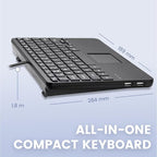 Perixx PERIBOARD-425 US Wired Mini USB Keyboard - Image 5