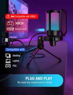 FIFINE Gaming USB Microphone for PC PS5, Condenser Mic - Image 7