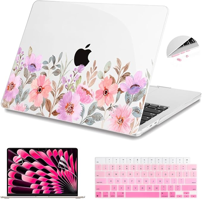 Teryeefi for M4 M3 M2 MacBook Air 15 Inch 2025 2024 2023 Case Model A3241 A3114 by Teryeefi