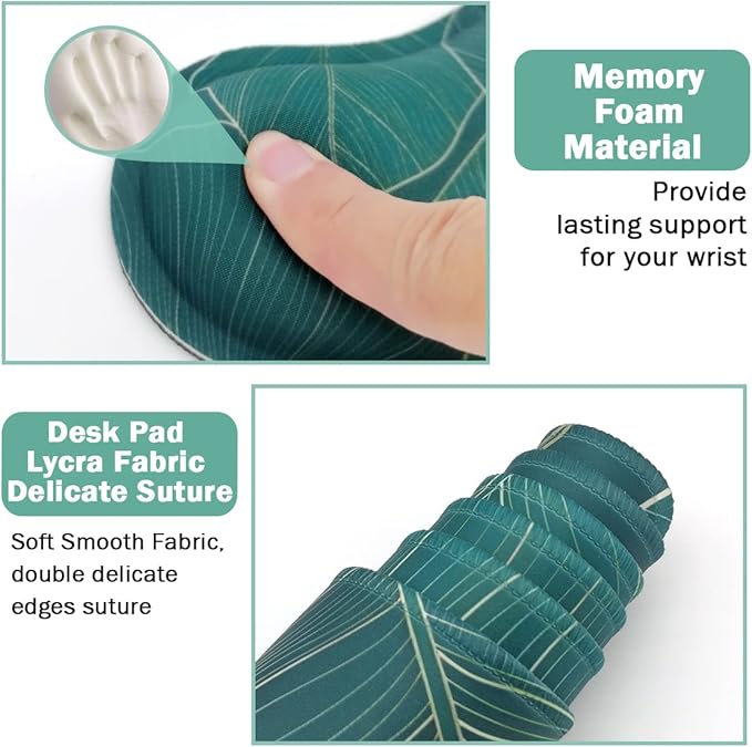 Ergonomic Large Mouse Pad and Keyboard Wrist Rest, Desk Pad - Image 5