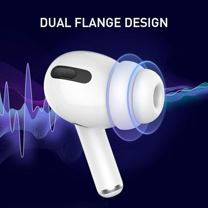 Delidigi for 6 Pairs AirPods Pro 2nd/1st Generation Replacement Ear Tips - Image 2