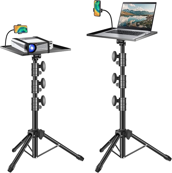 Projector Stand Tripod, Portable Laptop Floor Mount Adjustable Height 26 to 52 by OUKMIC