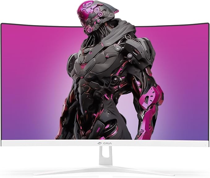 CRUA 27" Curved Gaming Monitor, FHD 1920x1080P, 165Hz/200Hz Computer Monitor - Image 2