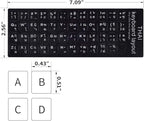 2PCS Thai-English Keyboard Letters Replacement Stickers - Image 2