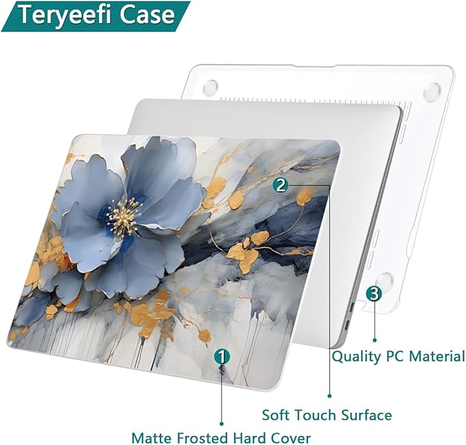 Teryeefi Compatible with MacBook Air 13 inch Case A2337 M1 Chip A2179 A1932 - Image 5