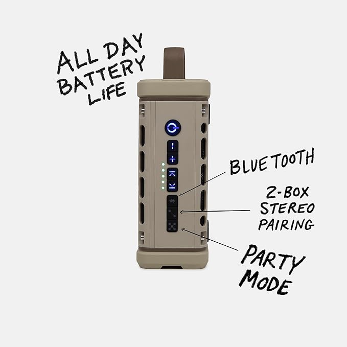 Turtlebox Ranger: Loud! Outdoor Portable Bluetooth 5.4 Speaker | Rugged - Image 3