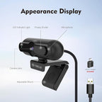 TOALLIN 4K Webcam for PC, 1/2.5" Sensor & 12MP, 1080P & 60FPS, PDAF Auto-Focus - Image 7