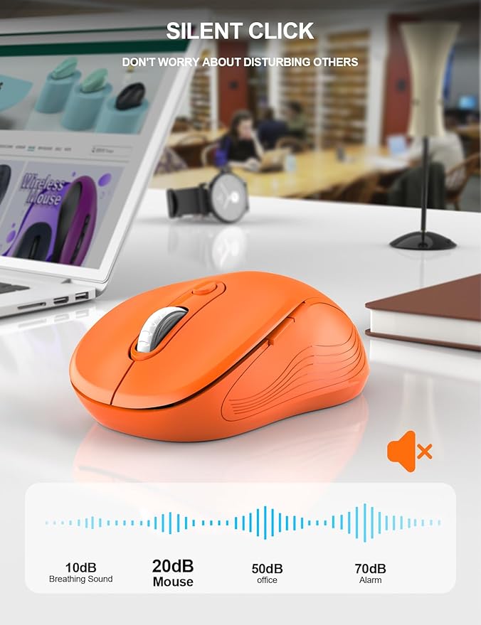 Trueque Wireless Mouse for Laptop, 2.4GHz Ergonomic Computer Mouse - Image 3