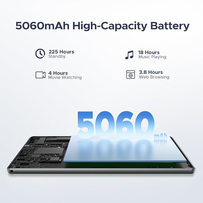 DOOGEE U10 10 inch Tablet with Keyboard, Android 15 Tablet 16GB+128GB/2TB Expand - Image 9