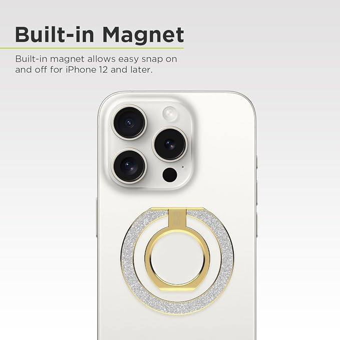 PureGear Magnetic Phone Grip Ring Stand, Magnetic Phone Ring Holder - Image 4