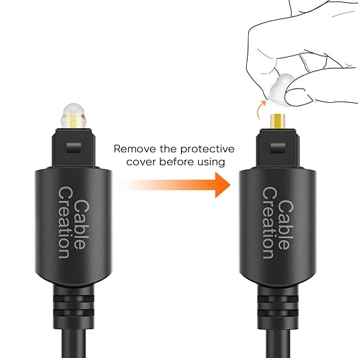 CableCreation 50FT Digital Fiber Optical TosLink Cable Gold Plated - Image 3