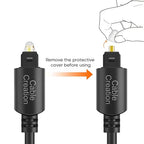 CableCreation 12FT Digital Optical Audio Cable, Toslink Cable Male to Male - Image 3