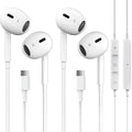 2 Packs USB C Headphones for iPhone 17/16/15 Pro Max Plus Type C Earphones by GAXIWILO