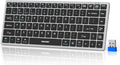 TECKNET Bluetooth Keyboard Rechargeable, 4-Device Wireless Keyboard, Ultra-Slim by Tecknet