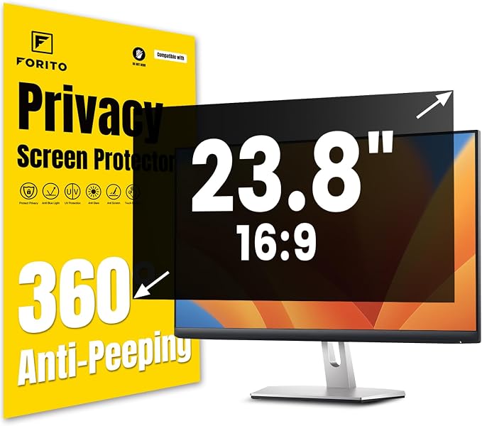 F FORITO 23.8 Inch 16:9 360°Privacy Screen Protector by FFORITO