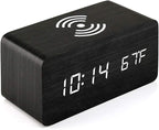 OCT17 Alarm Clock with Qi Wireless Charging Pad Compatible with iPhone Samsung by OCT17