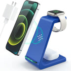 3 in 1 Wireless Charging Station, 2025 Upgraded Fast Desk Charger Station by LABJOB
