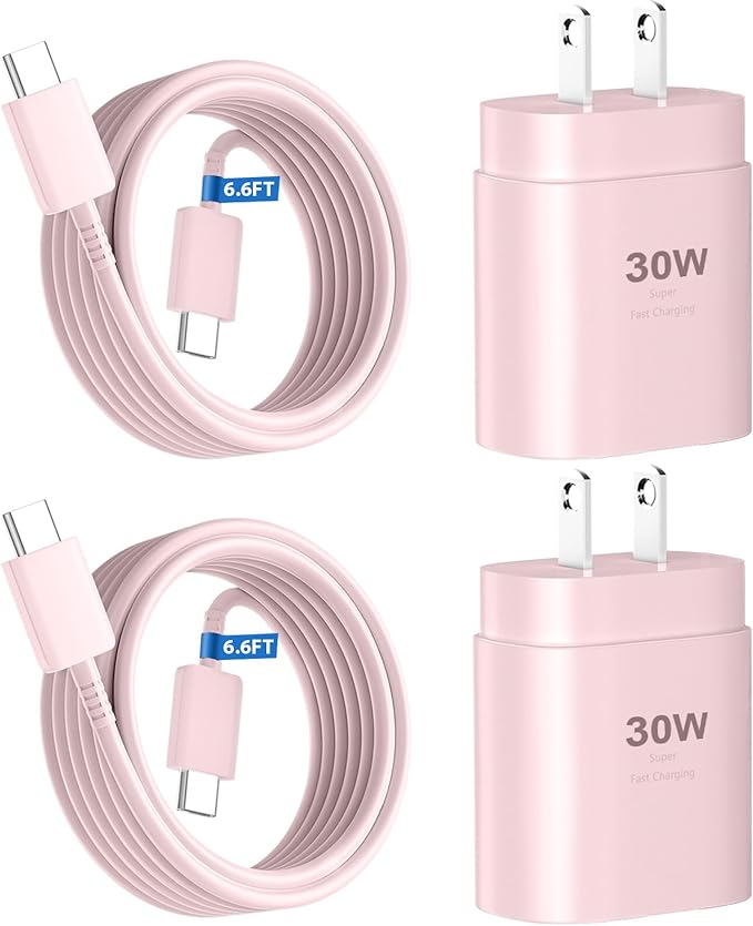 Phone 16 15 Pro Charger Fast Charging, 6.6FT Long USB C to C Charging Cable Cord by DiHines