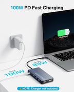 USB C Hub 14-1 USB C Docking Station Dual Monitor, - Image 7
