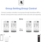 BTF-LIGHTING C05RF Tuya Controller Support PWM 5050SMD FCOB COB RGBCCT 6pin LED - Image 4