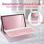 Galaxy Tab A9 Plus Case with Keyboard 5G 11 Inch 2023, 7 Color Backlit - Image 6